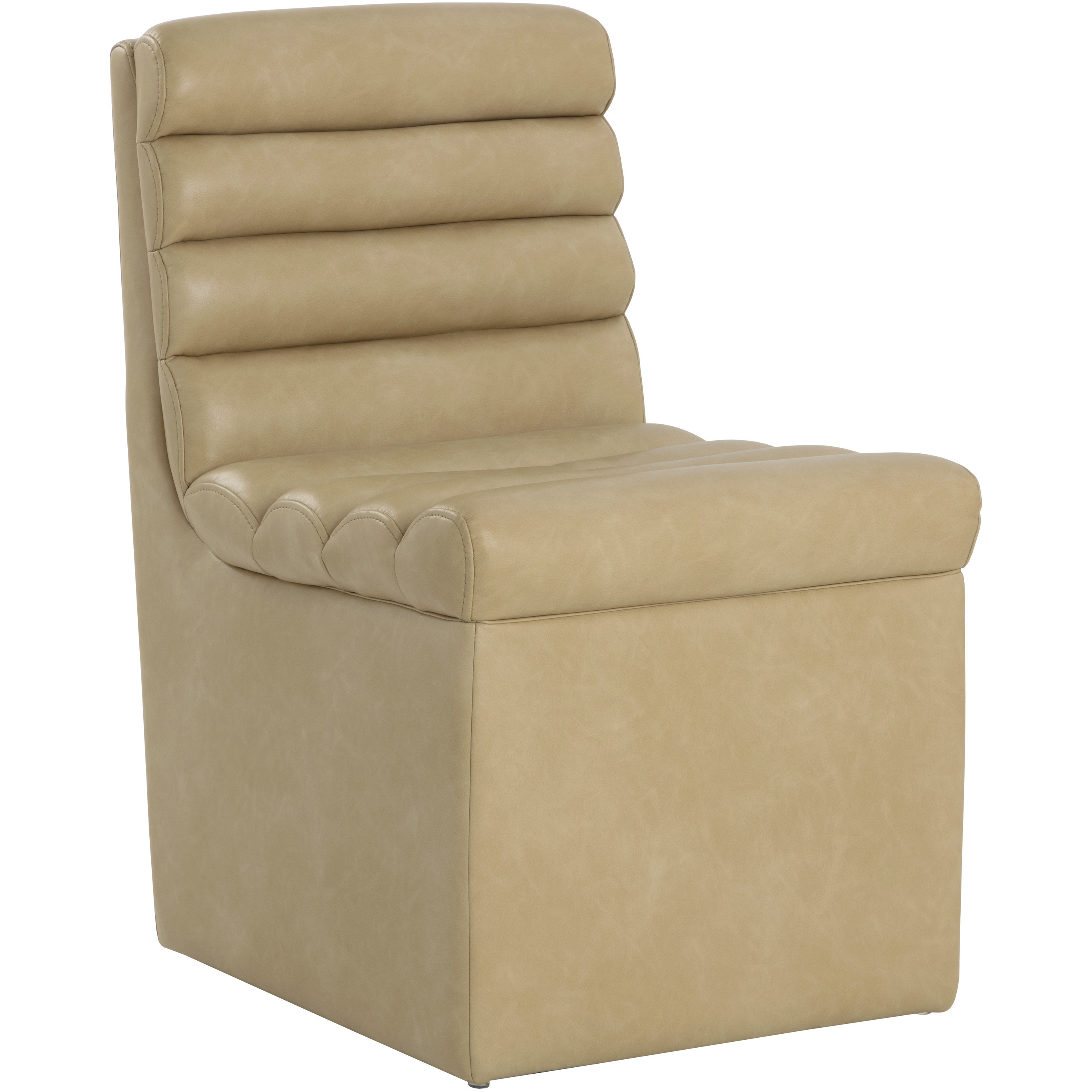 Norm Copley Latte Wheeled Dining Chair